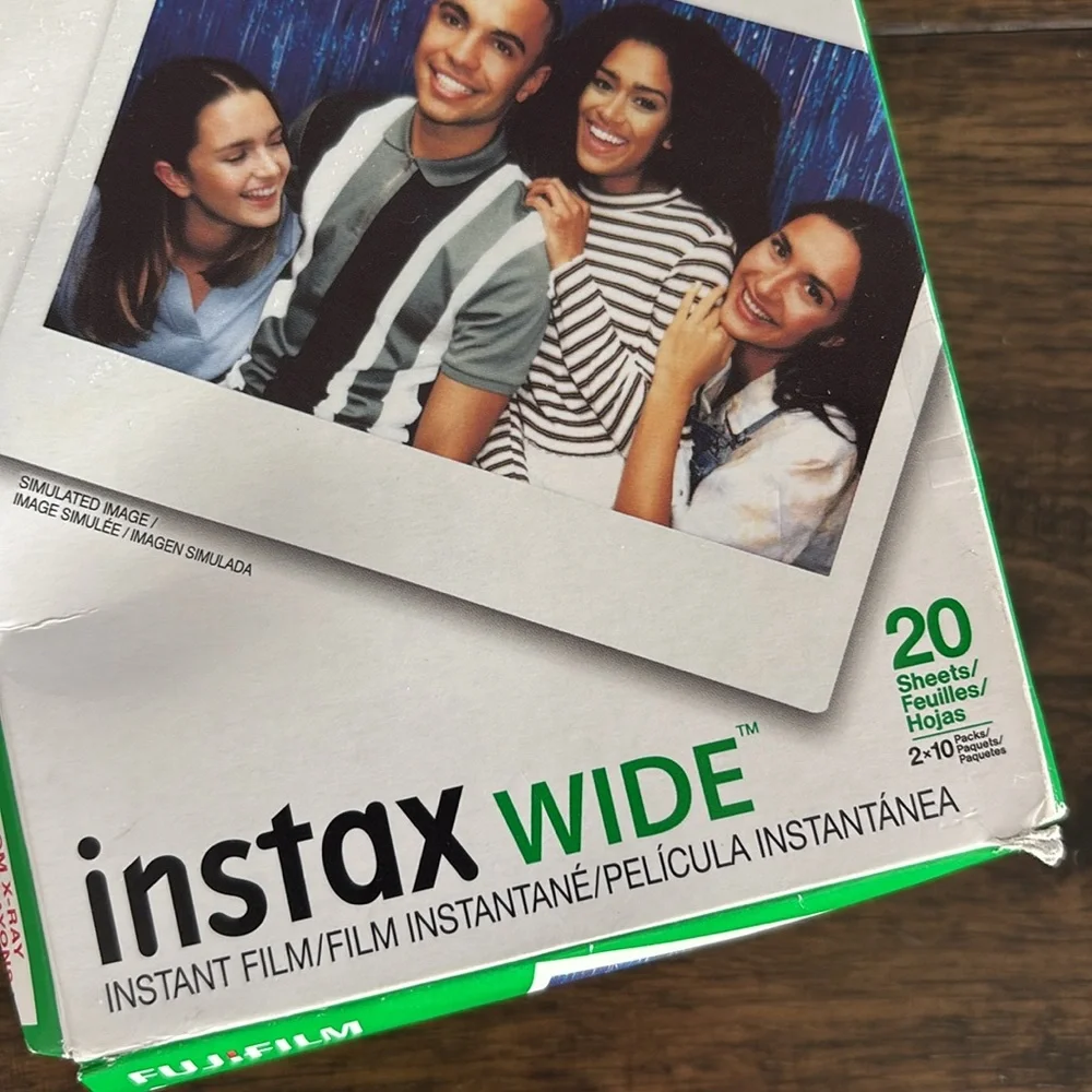 20 Sheets Prints Fujifilm Instax Wide Instant Color‎ Film